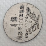 Austria 12 KREUZER KREUTZER 1795 C , argint , detalii
