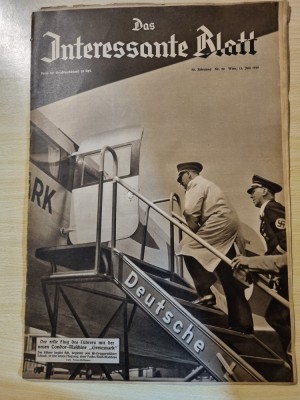 revista nazista austria 13 iulie 1939-foto adolf hitler,germania nazista foto