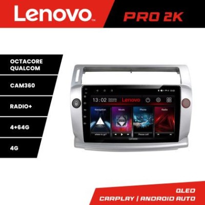 Navigatie Citroen C4 Lenovo Kit-088 8 core QLED 2K 4+64 360 Android Waze USB Navigatie Internet Youtube Radio CarStore Technology foto