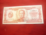 Bancnota 100 pesos Uruguay seria A ,1967 cal. NC