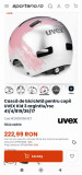 Cumpara ieftin Casca noua ciclism copii UVEX KID 3, silver-rose, marimea 55-58 cm
