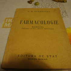 Scerbacev - Farmacologie - manual ptr scoli medii sanitare - 1952