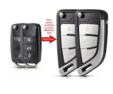 Set 2 bucati - Carcasa cheie Topautochei&amp;#174; compatibila cu Golf, Jetta, Passat, Skoda, Seat conversie catre un stil modern de cheie, doar pentru mo