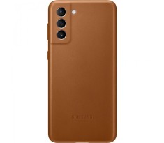 HUSA Smartphone Samsung, pt Galaxy S21+, tip back cover (protectie spate), piele, ultrasubtire, maro, &quot;EF-VG996LAEGWW&quot;