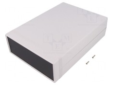 Carcasa ABS gri IP54 200x280x76mm cu panou foto