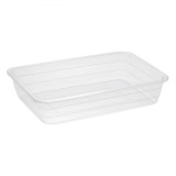 Organizator Frigider, Transparent, Plastic, Lungime 35.7 cm, Lățime 25 cm, &Icirc;nălțime 7 cm, Capacitate 4.5 L, Oem