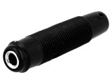 Soclu Banană 4mm 16A Negru Nichelat pentru Cablu, HIRSCHMANN