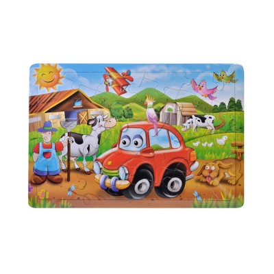 Puzzle 24 piese, Ferma, pentru copii, ATU-080527 foto