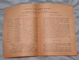 CASA CU TREI FETE - Teatrul de Opereta al RPR ( Republica Populara Romana) - Brosura - Reclame - Program - Stagiunea anii 1954