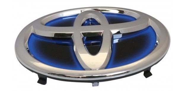 Emblema grila radiator Toyota Auris (E18), 07.2015-, model: hybrid, montare fata, OE