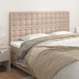 vidaXL Tăblie de pat Cappuccino 180x5x118/128 cm piele ecologică 3116439