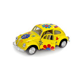 Masinuta diecast Volkswagen Beetle Flower Power 1967, Jad