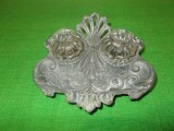 CALIMARA veche ART NOUVEAU lucrata din metal , sfarsit de secol XIX