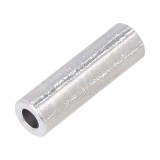 Manșon distanțier cilindric aluminiu 20mm, Diametru exterior 6mm