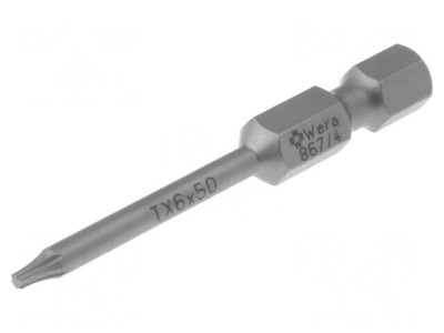 Bit Șurubelniță Torx TX06 50mm foto