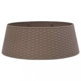 Cumpara ieftin Fusta brad de Craciun, maro, &Oslash;65x23 cm, plastic