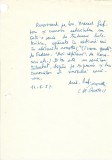 A3602N Alexandru Rosetti, act scris și semnat olograf, 1957