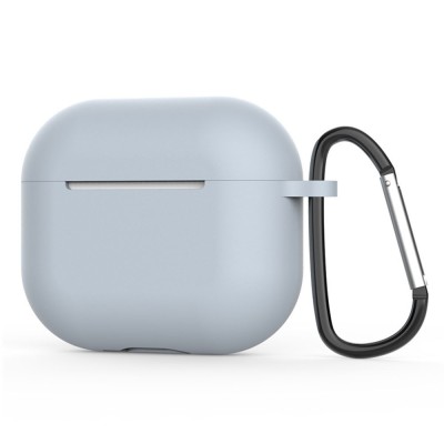 Techsuit - Silicone Case - for AirPods 4, Smooth Ultrathin Material - Grey foto