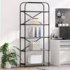 VidaXL Raft pentru cărți sonoma gri 80 x 30 x 183 cm Lemn compozit 879836