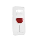 Husa SAMSUNG Galaxy J5 (2015) J500F - 3D (Wine Glass Rosu), Plastic, Carcasa