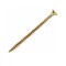 Surub lemn, M5x70 mm, cap inecat, total filetat, DIN7505, PZ3, otel zincat galben