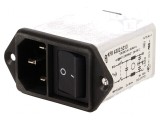 Conector AC Soclu Tată 4A 250VAC IEC 60320
