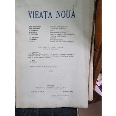 Revista Vieata Noua Nr.11 ianuarie 1916