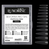Cumpara ieftin Tipsuri Reutilizabile Polygel &amp; Gel REVOMAX PRO TIPS LUXORISE Stiletto Full Forms, 120 buc