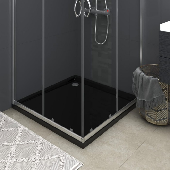 Gossi cadita de dus patrata, negru, 80x80 cm, abs