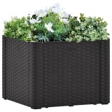 Strat &icirc;nălțat grădină sistem auto-udare, antracit, 43x43x33 cm