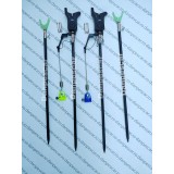 SET 2 Avertizori pentru pescuit la Feeder FL cu 4 picheti si 2 swingeri mkm2