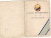 MEDALIE - LEGITIMATIE ,,MERITUL MILITAR CLASA A I-A R.P.R." -SEMNATA 1960