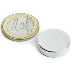 Magnet neodim disc Ø20&#215;5 mm, putere 6,4 kg, N42