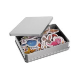 Set 40 magnetei pentru frigider cu animale in cutie metalica Iso Trade MY17484