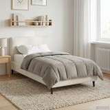 vidaXL Pilotă de vară Roz 135 x 200 cm Microfibră și fleece Teddy 42026193