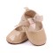 Pantofiori crem din lac cu fundita si strasuri (Marime Disponibila: 9-12 luni