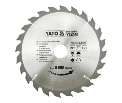 Disc fierastrau wolfram pentru lemn 200 mm x 24T YATO foto