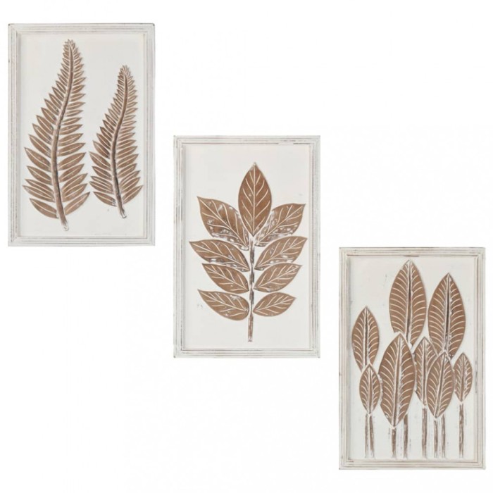 vidaXL Panouri de perete sculptate manual, 3 buc., 40x60x1,5 cm, MDF 321660