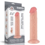 DILDO 8&#039;&#039; SLIDING SKIN DUAL LAYER DONG FLESH (20cm)