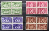 ROMANIA 1937 - Centenarul nasterii lui Ion Creanga LP 118 - blocuri de 4 MNH