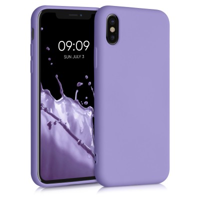 Husa pentru iPhone X / iPhone XS, Silicon, Mov, 49982.222 foto