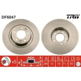 Set disc frana Peugeot 407 Coupe (6c) 10.05-, Spate, 290X12mm, plin, TRW
