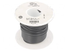 Cablu HookUp Wire 22AWG PVC Gri &Icirc;nchis 1kV 30,5m