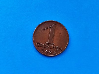 1 Groschen 1928 Austria-stare buna-in realitate arata bine! foto