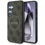 Husa MagSafe pentru Samsung Galaxy S25+ S936, Guess, 4G Ring Classic Logo, Maro