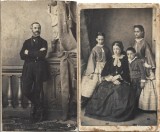 A3826N Dimitrie (Dumitru) Nedelcu, medic pionier al stomatologiei &icirc;n Europa de Est și familia sa, lot de 2 fotografii