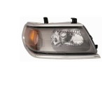 Far MITSUBISHI PAJERO/MONTERO SPORT (K90), 01.2001-12.2007, partea dreapta, DEPO, tip bec H4+W21W+W5W; manual/electric; argintiu, cadru gri; fara mot