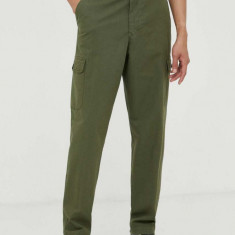 PS Paul Smith pantaloni barbati, culoarea verde, cu fason cargo