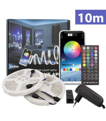 Set banda LED 30/m RGB SMART 2x5m IP65 7.2W/m 36W SunShine foto