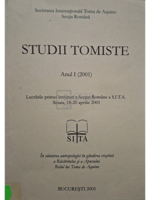 Studii tomiste, anul I (2001) (Editia: 2001) foto